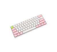 KANBUN Mechanical Keyboard,Keyboard for Windows/PC/Laptop/Desktop, Support Music Rhythm Sound Control Lighting Effects,61 Keys (Color : Pink)