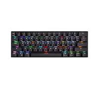 KANBUN Mechanical Keyboard,Wired and Wireless Bluetooth Dual Mode,Gaming Keyboard RGB Rainbow Backlit Wired Keyboard for Windows Gaming PC,61 Keys