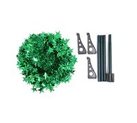 KANBUN tinsel pop up christmas tree,easy-assembly collapsible artificial pencil xmas slim tree with shiny sequins for home decor-green 5ft the new