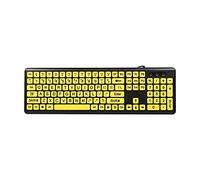 KANBUN USB Wired Keyboard, Quiet Ergonomic Water-Resistant Mechanical Feeling Keyboard, Ultra-Slim Keyboard for Desktop, Computer, PC