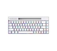 KANBUN Wired Gaming Keyboard, RGB Backlit Ultra-Compact Mini Keyboard, LED Backlit 68 Keys Keyboard for PC/Mac Gamer, Typist, Travel (Color : White)