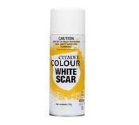 Kandall Citadel White Scar Spray Paint - Premium Acrylic Hobby Spray for Miniatures, Models, and Crafts-400ml