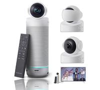 KanDao Meeting S Video Conference Camera, 180° Conference Webcam with AI Speaker Tracking, 8 Microphone Array, All-in-One Meeting Room Camera for Zoom, Teams, Google Meet & Hybrid Meetings