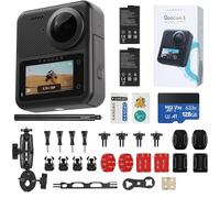 KanDao QooCam 3 Action Camera, 1/1.55" Sensors 5.7K Photo @60fps 360 Video Camera, Waterproof, Stablization, Sport & Outdoor Camera. Motor Combo