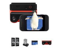 KanDao QooCam EGO 3D Camera with Viewer, 4K 60fps 3D Video & 24MP Photos, Stereoscopic Digital Camera with Dual 65mm Lenses, Instant 3D Playback for VR Headsets, AR Glasses & Travel