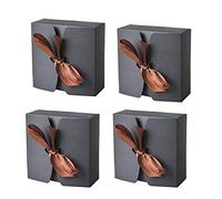 KanDery 30PCS Paper Candy Boxes, Sweet Wedding Favour & Cookies Gift Boxes, Black