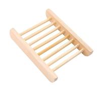 Kandid Bamboo Soap Dish - Draining Soap Dish For Hard Soap For Sinks and Showers - 10cm x 7cm x 1cm