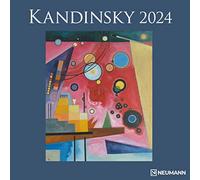 Kandinsky 2024 - Wall Calendar - Brochure Calendar - 30 x 30-30 x 60 Open - Art Calendar