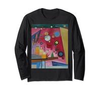 Kandinsky Abstract Painting Heavy Red Circles Triangles Long Sleeve T-Shirt