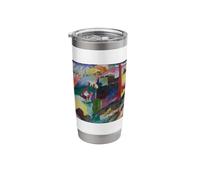 Kandinsky Landscape with Factory Color Study Art Stainless Steel Insulated Tumbler