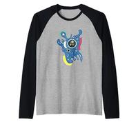 Kandinsky Stars 1938 - Vintage Biomorphic Abstract Art Raglan Baseball Tee