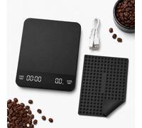 KANDONEX Digital Coffee Scales with Timer Barista Scales Matte Black