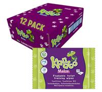 Kandoo Melon Flushable Moist Toilet Wipes, 12 x 60 Wipes ( Total 720 ), Biodegradable and Plastic Free, Wet Toilet Tissues for Toddlers, Melon Scented, Multipack
