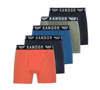Kandor Men's Bambers Boxers 5pk in Orange | Size: Small Kandor Orange S