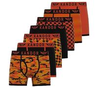 Kandor mens boxers - boxer shorts for men multipack of 7, comfortable stretch cotton men’s underwear trunks, colourful & black underpants, multi pack man briefs JECKERS (XXL,JECKERS Pack B)