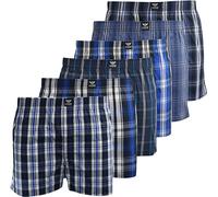Kandor Men's Daxhe Woven Boxers 6pk in Blue | Size: Large Kandor Blue L