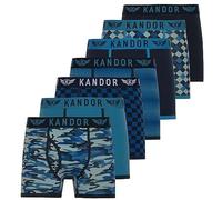 Kandor Men's Jeckers Boxers 7pk in Blue | Size: Medium Kandor Blue M
