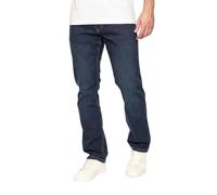 Kandor Men's Stretch Denim Jeans - Regular Fit Straight Leg, Button Fly, Classic 5-Pocket Design, Comfortable Everyday Jeans Short Regular Long Dark Wash 36W X 32L
