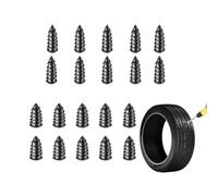 KANDUJIMU 20PCS Tire Repair Rubber Nails, Vacuum Car Tire Repair Rubber Screws Kit, Fast Self-Service Tire Repair Tool, Auto Puncture Repair Tools for Most Vehicles (10S & 10L)
