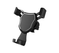 KANDUJIMU Car Phone Holder Mount, Air Vent Hands Free Clip Cradle Universal for Cellphone, Gravity Auto Lock and Thick Case Friendly, Compatible with iPhone 14 13 Pro Max S20 All Smartphones (Black)