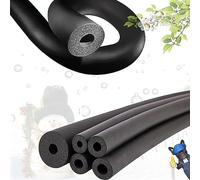 KAnduo 1.8m Black Pipe Insulation Foam Tube For Water Line Freeze Protection, ID 20mm 32mm 63mm 110mm Rubber Pipe Insulation Thickness 9/15/20mm Flame Retardant (Size : ID32mm T9mm L1.7m)