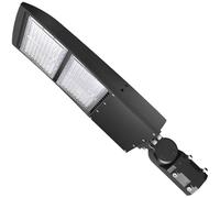KAnduo 150W LED Parking Lot Light 21000LM Shoebox Area 5000K Dimmable Outdoor Commercial Street Lighting - Yoke Mount IP65 100-277V UL DLC Listed(Slip Fitter Mount,200 Watts)