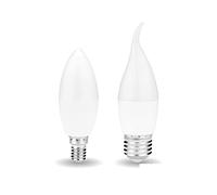 KANDUO 2pcs 5W 7W LED Candle Bulb E14 E27 Led Light 220V-240V Led Lamp No Flicker Spotlight Chandelier Lighting (Color : Cold White, Size : C35L-E27-NO-7W 220V)