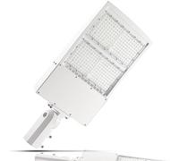 KAnduo 480V 300W White LED Parking Lot Lights 42000LM 5000K Shoebox Light 1-10V Dimmable Commercial Street with 20KV Surge Protection IP65 UL&DLC Listed(300W(277-480V),Slip Fitter Mount)