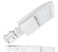 KAnduo 480V 300W White LED Parking Lot Lights 42000LM 5000K Shoebox Light 1-10V Dimmable Commercial Street with 20KV Surge Protection IP65 UL&DLC Listed(150W(277-480V),Slip Fitter Mount)