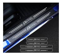KAnduo 4Pcs Car Carbon Fiber Door Sill Kick Plates Protector compatible with for Ford Puma St 2022 2023