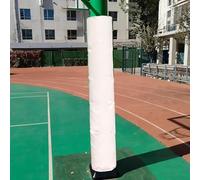 Kanduo Basketball Hoop Post Covers Basketball Hoop Pole Padding,Round Outdoor Foam Pad，for Pillar Protection Basement/Garage/Playground Column Cover(White,Dia 165mm (6 1/2in))