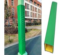 Kanduo Basketball Hoop Post Covers Foam protective covers for square basketball hoop posts, designed for use in both indoor and outdoor environments(Green,7"x7"(18x18cm))