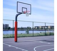 Kanduo Basketball Hoop Post Covers Foam protective pads for basketball hoops, featuring a fully enclosed design, suitable for car parks and playgrounds(Red,Dia 114mm (4 1/2in))
