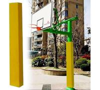 Kanduo Basketball Hoop Post Covers Weatherproof Basketball Pole Padding，Safety Crash Cushion Protector for Garage Basement and Playground Poles(Yelow,6"x6"(15x15cm))