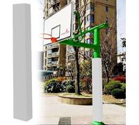 Kanduo Basketball Hoop Post Covers Weatherproof Basketball Pole Padding，Safety Crash Cushion Protector for Garage Basement and Playground Poles(White,4"x4"(10x10cm))