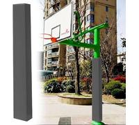 Kanduo Basketball Hoop Post Covers Weatherproof Basketball Pole Padding，Safety Crash Cushion Protector for Garage Basement and Playground Poles(Grey,6"x6"(15x15cm))