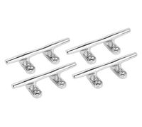 KAnduo Boat Dock Rope Cleat,4PCS 4in, 316 Stainless Steel Kayak Tie, High Polished Mooring for Yacht Ship Marine Desk