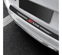 KAnduo Car Carbon Fiber Rear Bumper Protector compatible with for Ford ST Line Fiesta Focus Mondeo Edge Kuga