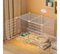 Kanduo Cat House Enclosure Cat Cage - Cat Cage Playpen Cat Enclosure Indoor Ferret Cage Dog Crates for Large Dogs Cat Kennels with Litter Box(75x39x47cm)