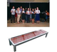 Kanduo Choral Risers Portable choir stand, a mobile platform for choirs, group events, weddings and performances(1 Level)