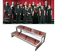 Kanduo Choral Risers Portable choir steps, stage platform for singing and performances, step stools for group photographs (128 x 60 x 40 cm)