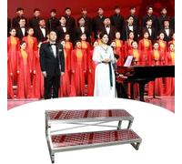 Kanduo Choral Risers Two-tier Freestanding Choir Steps, A Dedicated Platform For Singing Competitions And Conference Centres