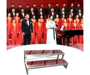 Kanduo Choral Risers Two-tier Freestanding Choir Steps, A Dedicated Platform For Singing Competitions And Conference Centres