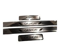 KAnduo compatible with Car Stainless Steel Door Sill Kick Plates Protector compatible with for Nissan Qashqai J11 J12 2015-2024