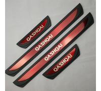 KAnduo compatible with Car Stainless Steel Door Sill Kick Plates Protector compatible with for Nissan QASHQAI J12 2021 2022 2023 2024,C