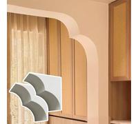 Kanduo Drywall Arch Arched Door Frame Set, 2-piece Arched Entrance Moulding Set, Home décor, semi-Circular(9.8x9.8x8.6"(25x25x22cm))