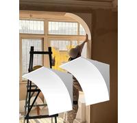 Kanduo Drywall Arch Arched Door mouldings, Foam Material, pre-Curved Arch Frames, semi-Circular Door Arches for the Living Room, 2 Pieces(45x45x45cm/17.7x17.7x17.7")
