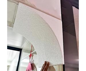 Kanduo Drywall Arch Curved Door Arch Frames, Decorative Rounded Corner mouldings, semi-Circular, top-Mounted, 2 Pieces(31x31x31cm/12.2x12.2x12.2")