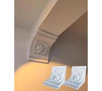 Kanduo Drywall Arch Decorative Arch kit for Door Frames, plasterboard mouldings for Kitchen and Balcony doorways, 2 Pieces(22x22x19cm(8.7x8.7x7.5"))