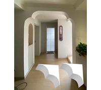 Kanduo Drywall Arch for Decorating Door Frames in Kitchens, Balconies and bedrooms; plasterboard Arch mouldings, paintable, 2 Pieces(30 * 30 * 21cm)